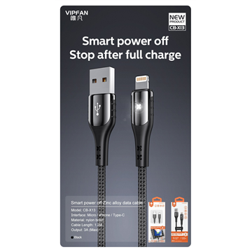 VIPFAN Battery Saver Smart Cable (X13)