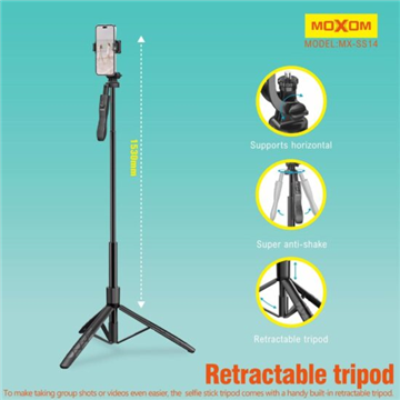 Moxom MX‐SS14 SELFIE STICK TRIPOD 1530cm