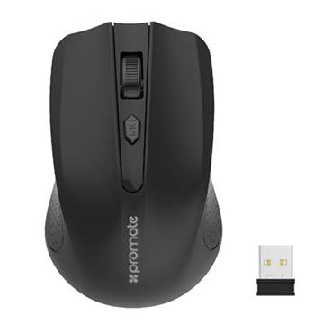 Promate Ergonomic Wireless Mouse 2.4GHz 